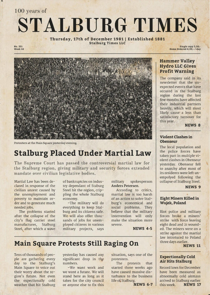 Issue 1981-12-17 - 100 years / Martial Law