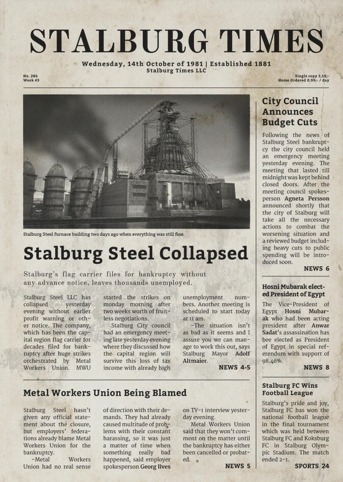 Issue 1981-10-14 - Stalburg Steel Collapse